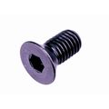 Holo-Krome M3-0.50 x 25 mm Hex Flat Machine Screw, Black Alloy Steel 87021